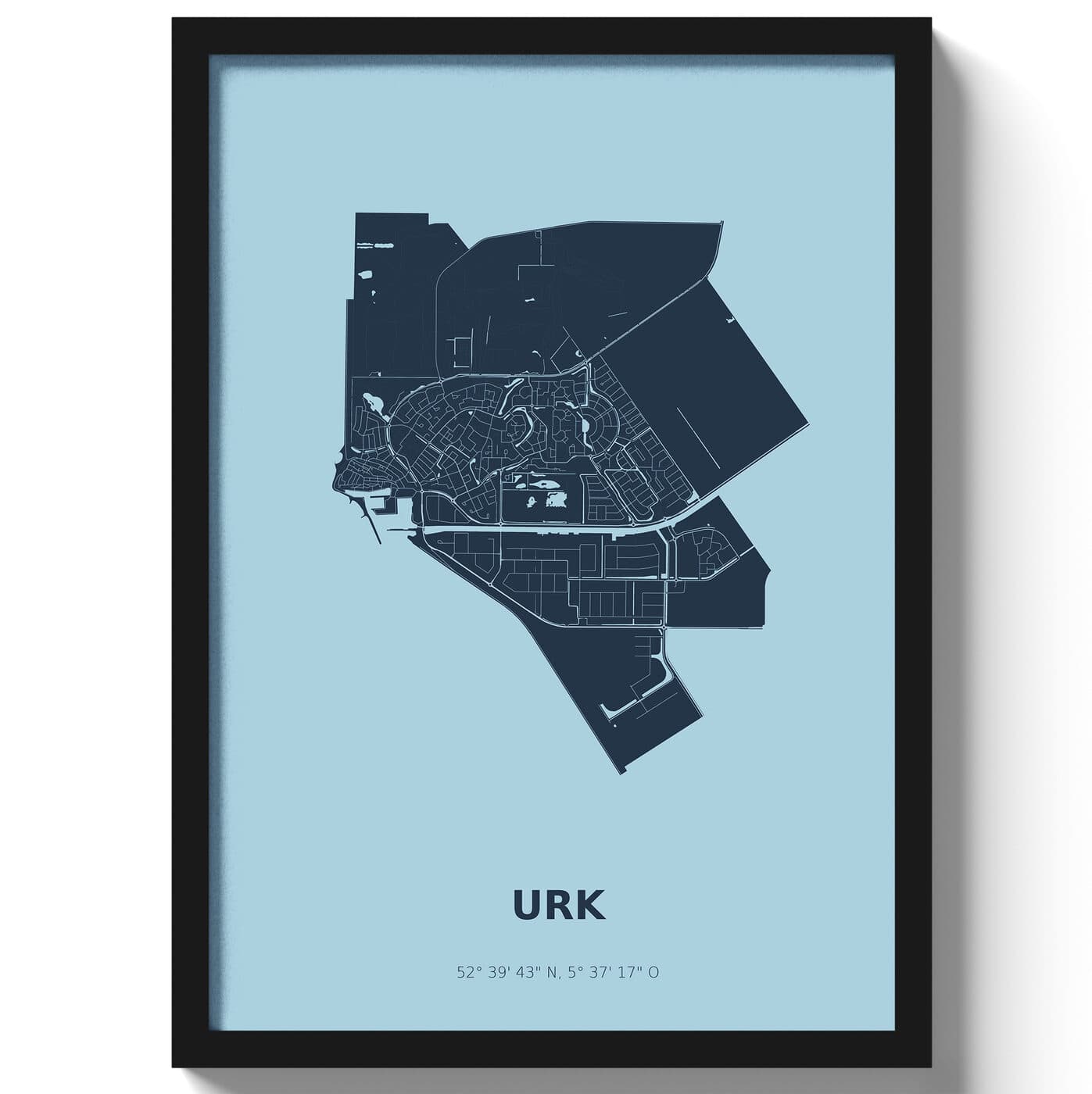 Poster Urk - Blauw