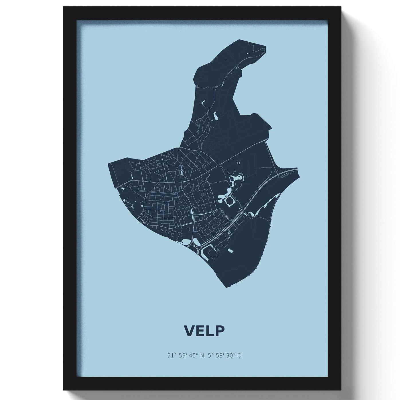 Poster Velp - Blauw