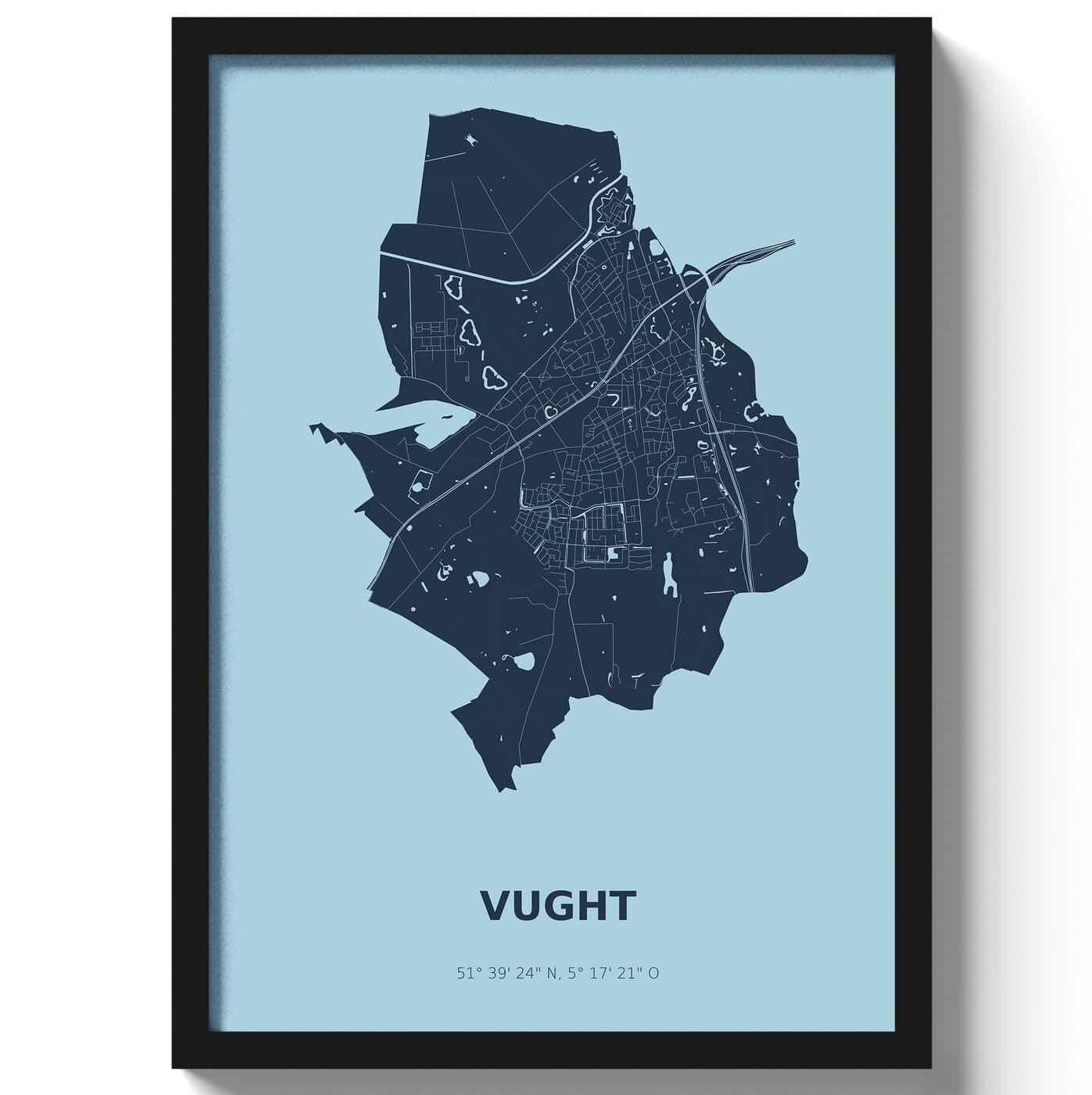 Poster Vught - Blauw