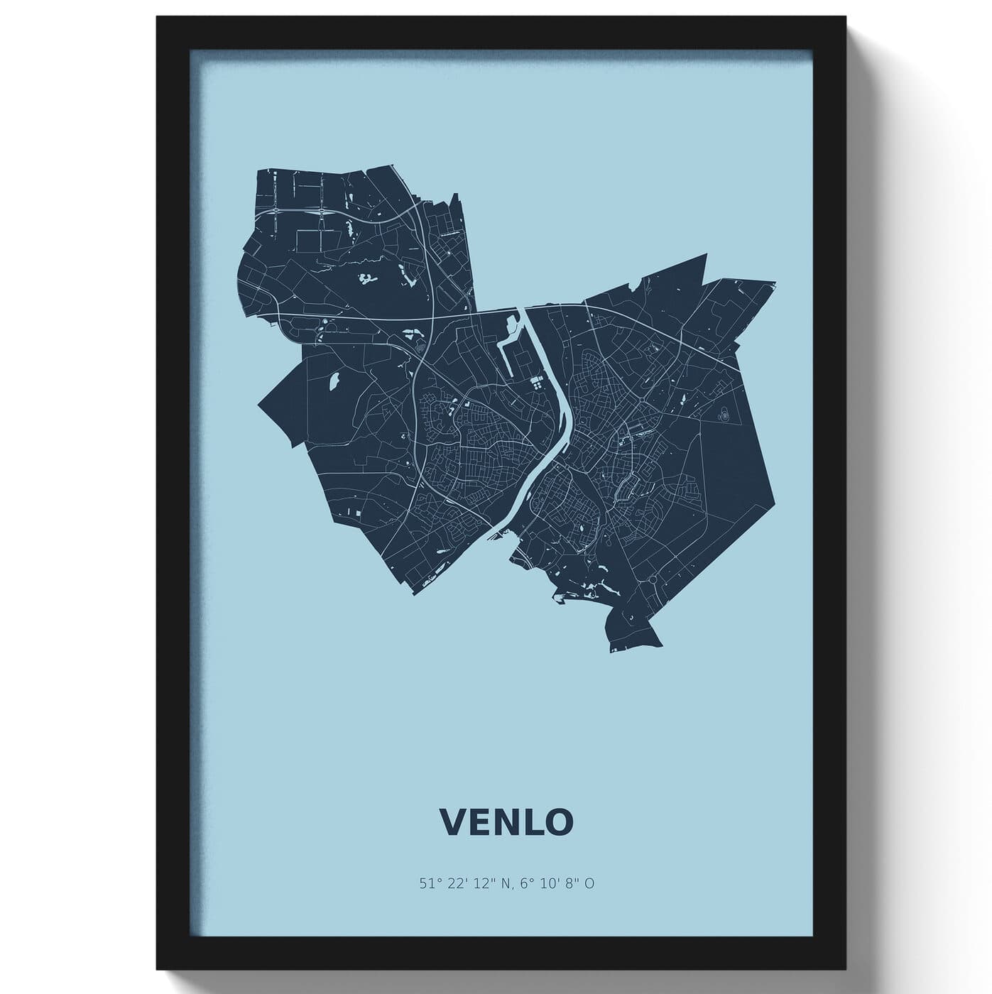 Poster Venlo - Blauw