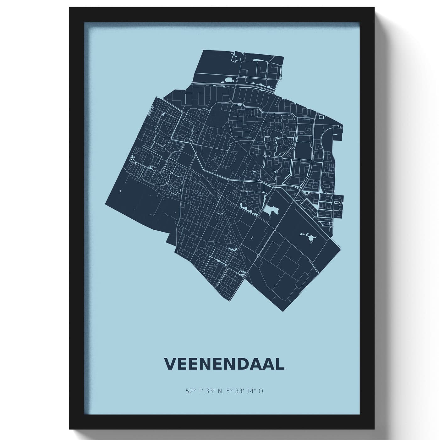 Poster Veenendaal - Blauw