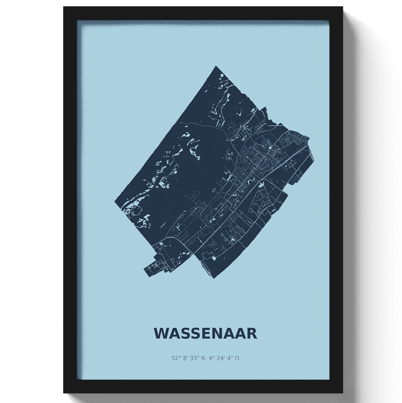 Poster Wassenaar - Blauw