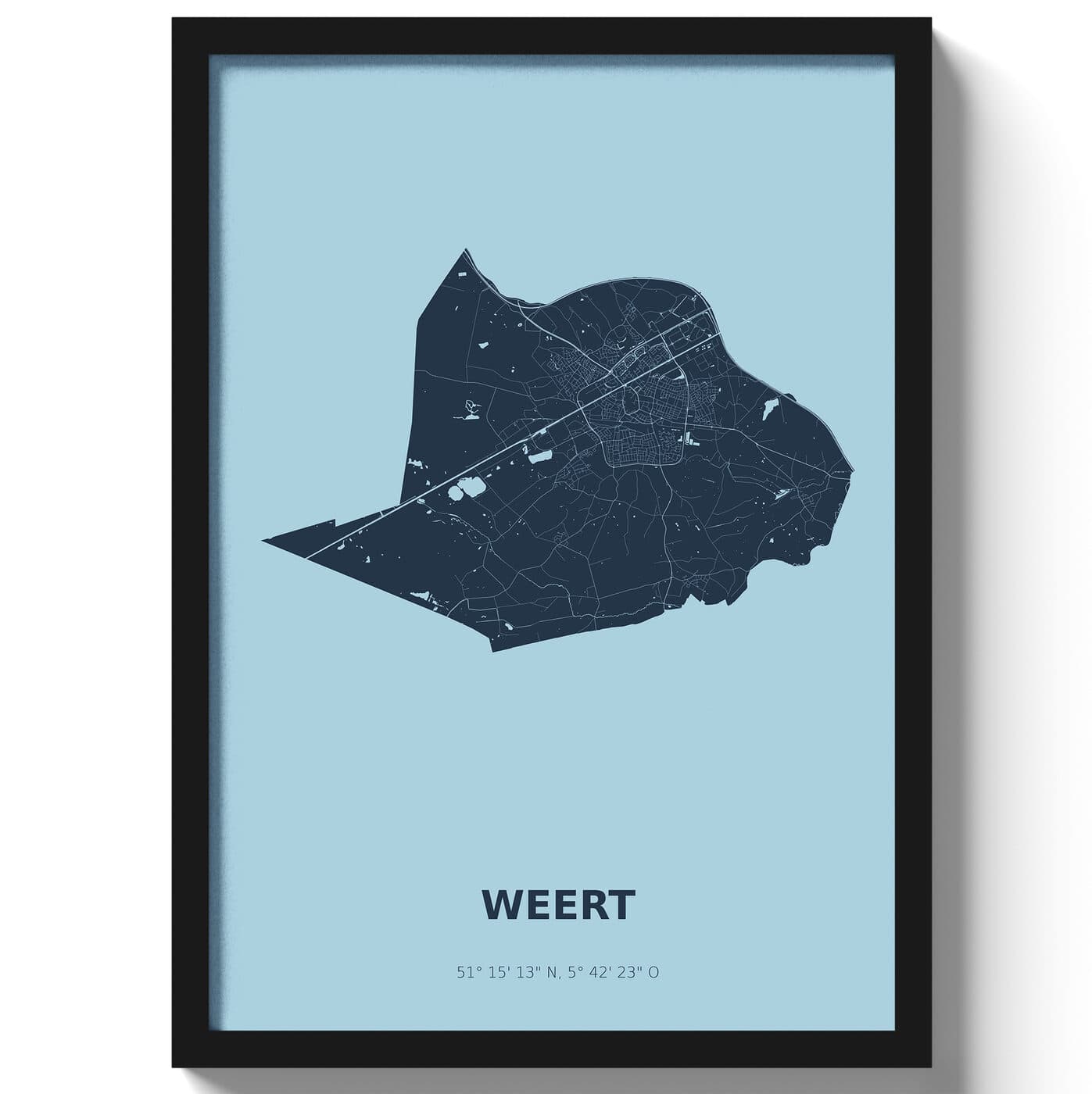 Poster Weert - Blauw