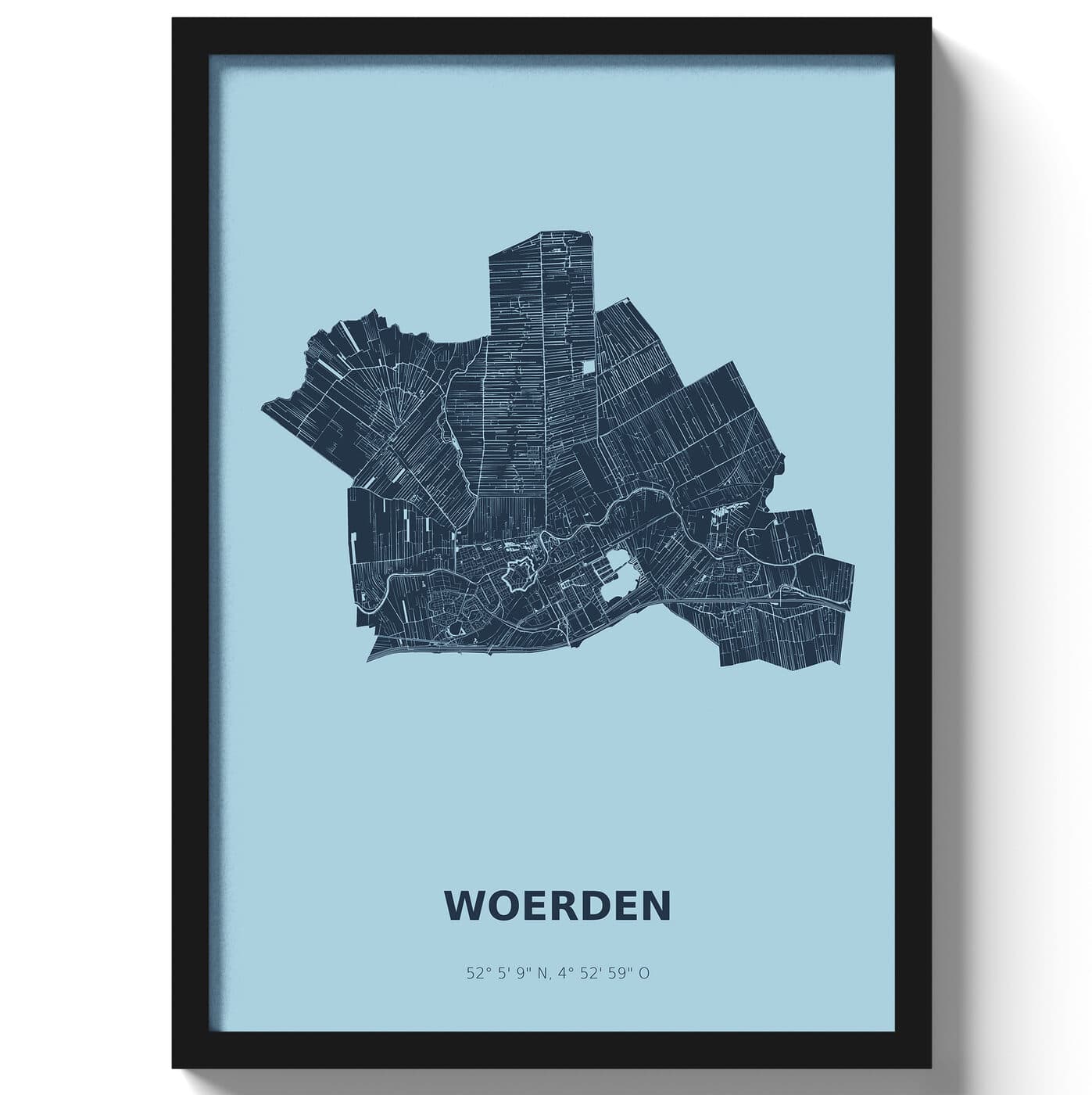 Poster Woerden - Blauw
