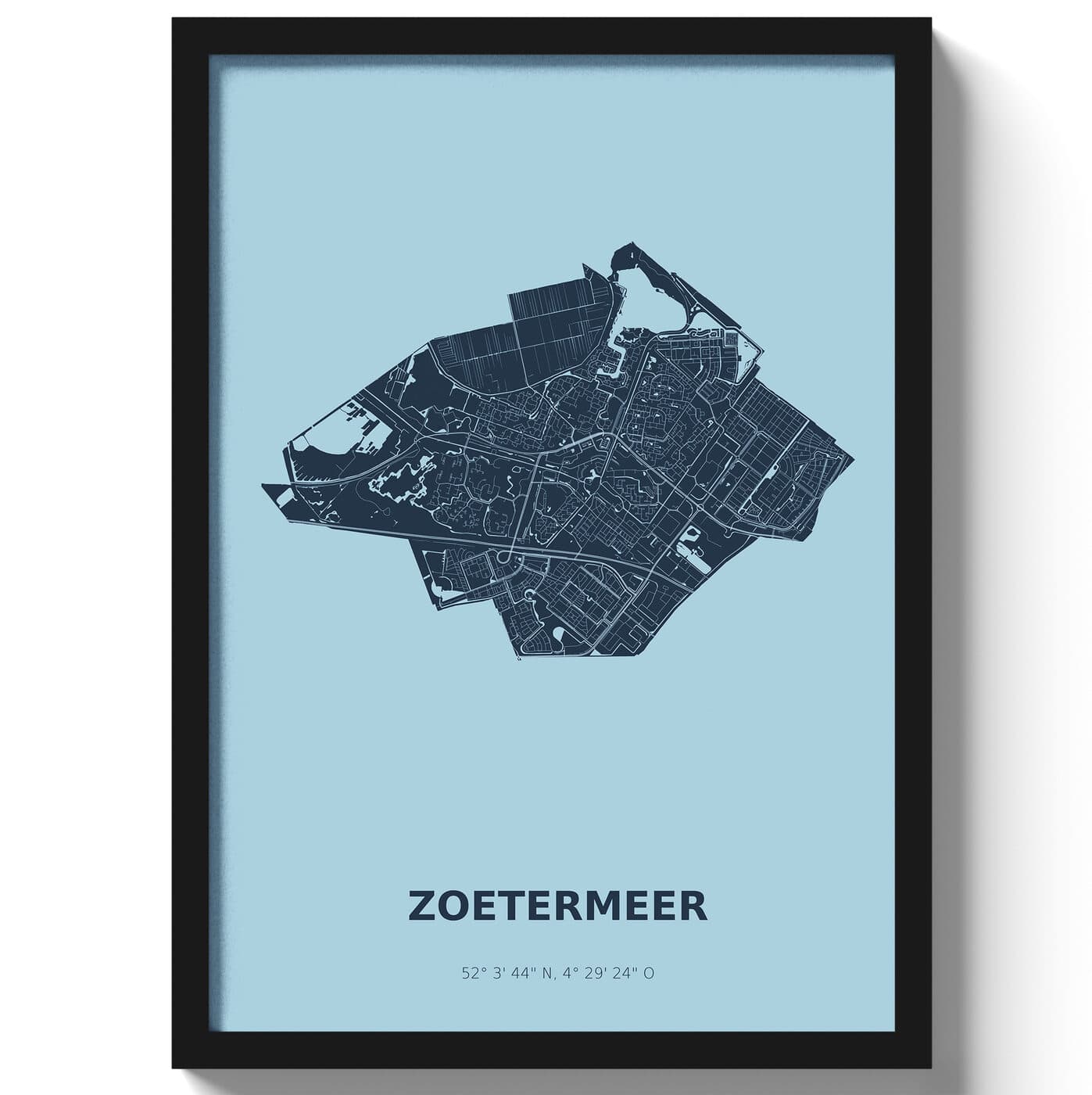 Poster Zoetermeer - Blauw