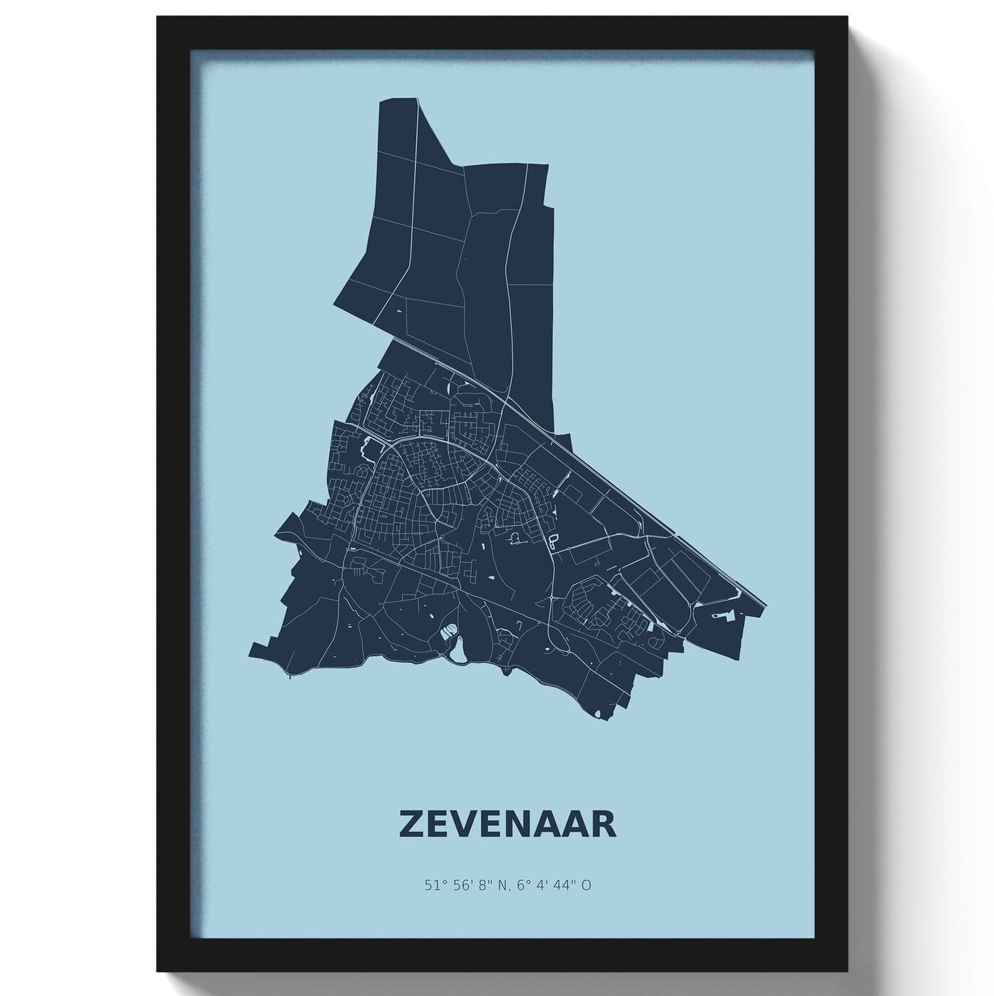 Poster Zevenaar - Blauw