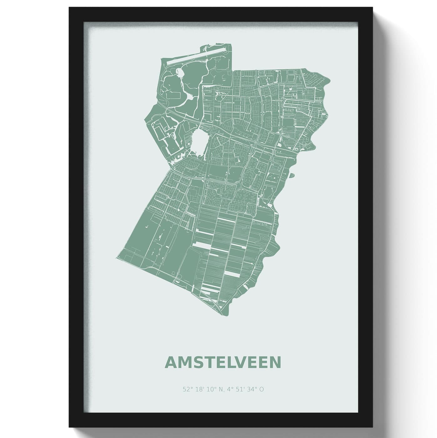 Poster Amstelveen - Groen