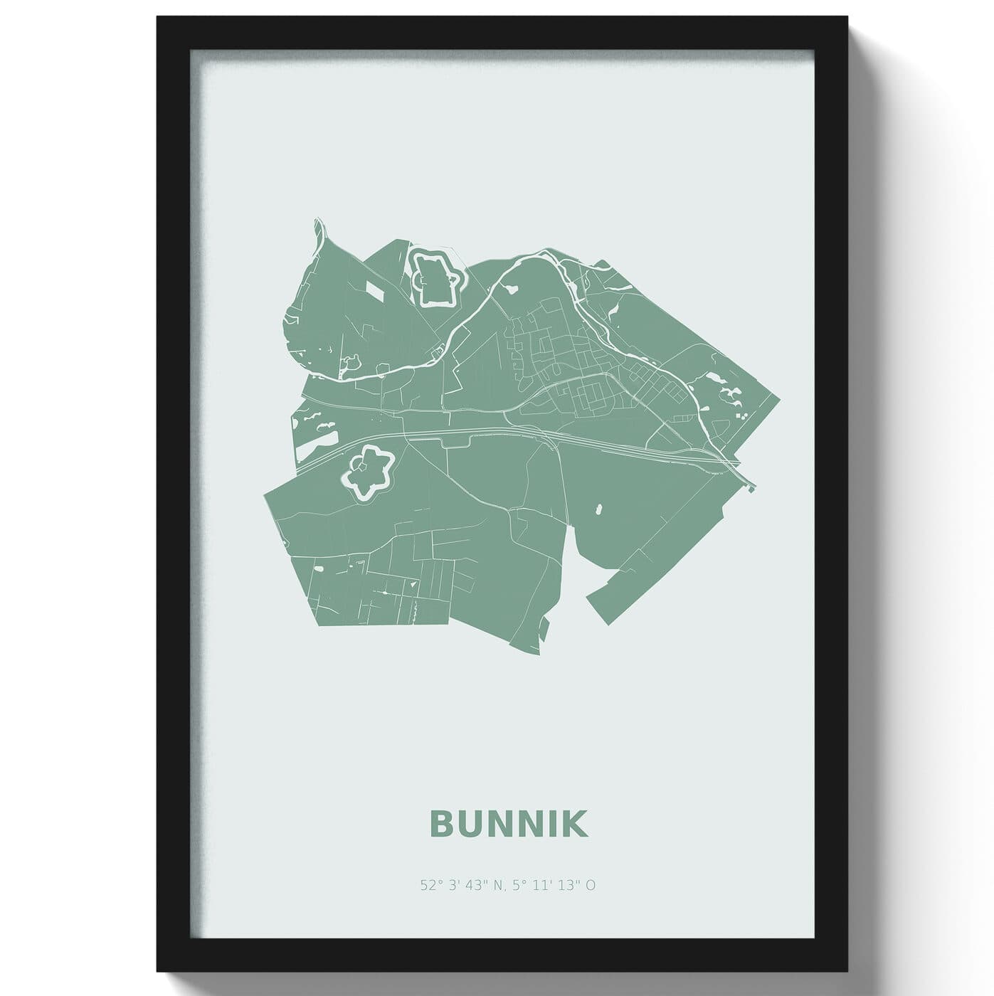 Poster Bunnik - Groen