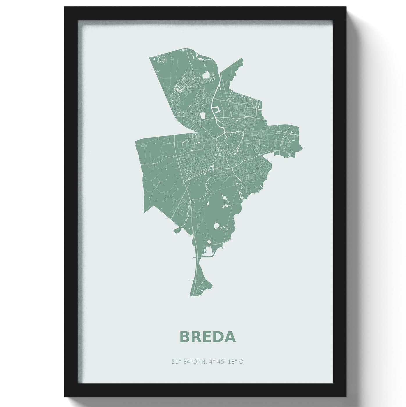 Poster Breda - Groen