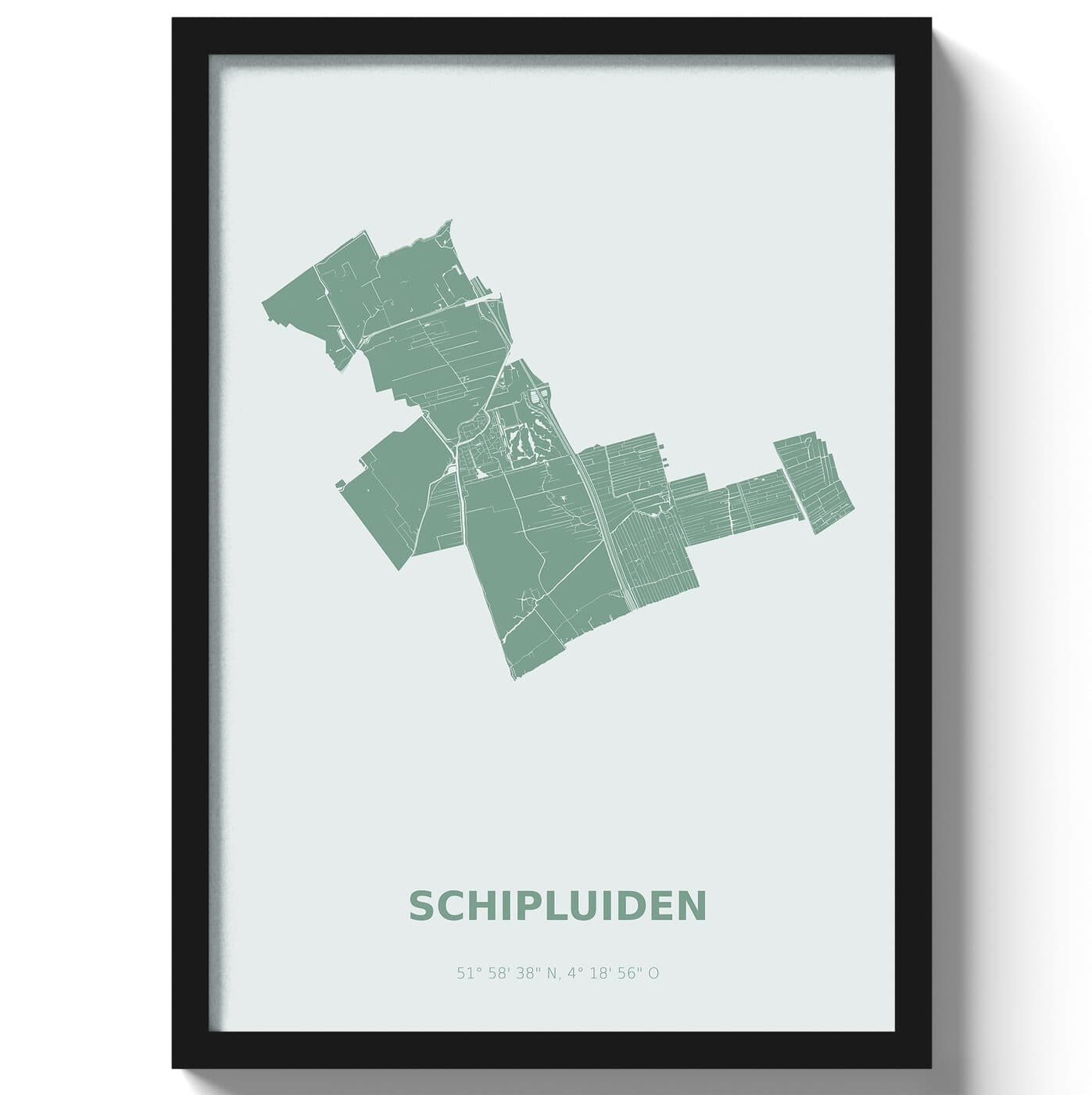 Poster Schipluiden - Groen