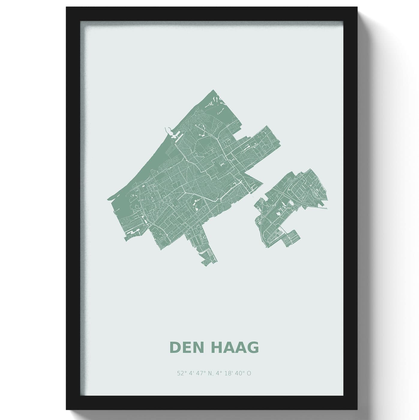 Poster Den haag - Groen