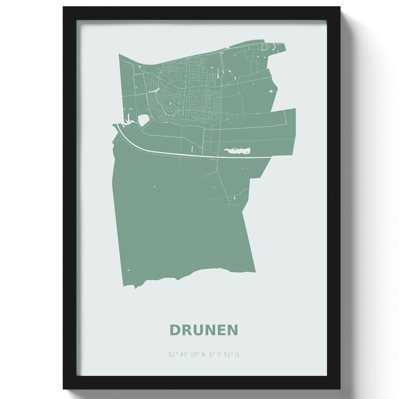 Poster Drunen - Groen