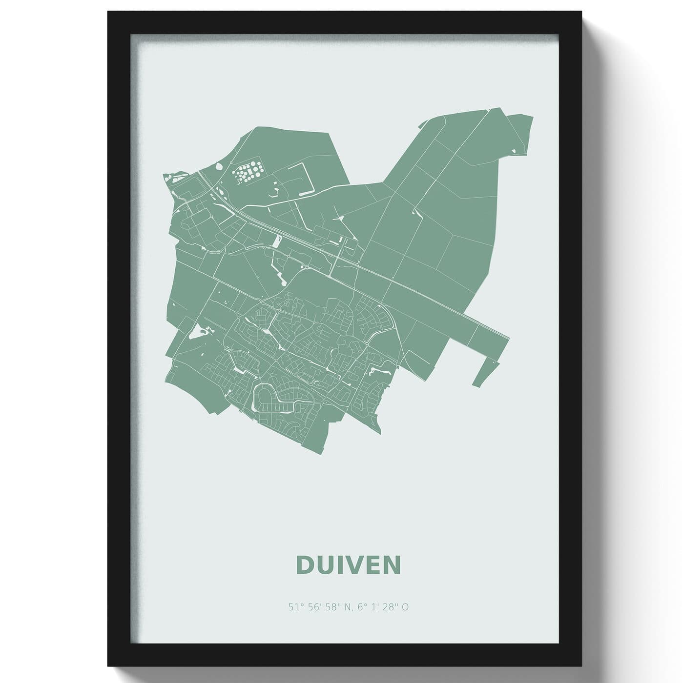 Poster Duiven - Groen