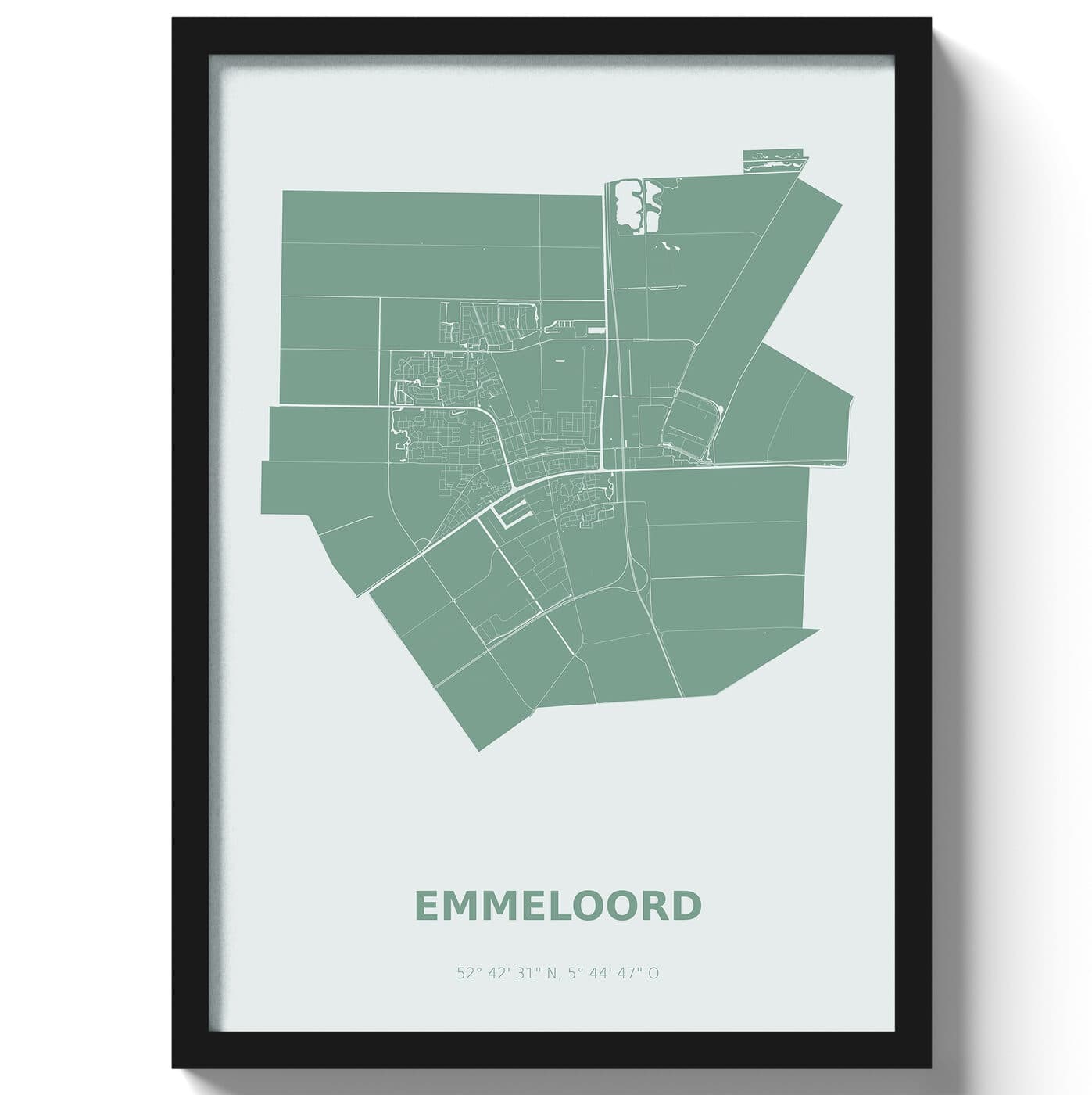 Poster Emmeloord - Groen