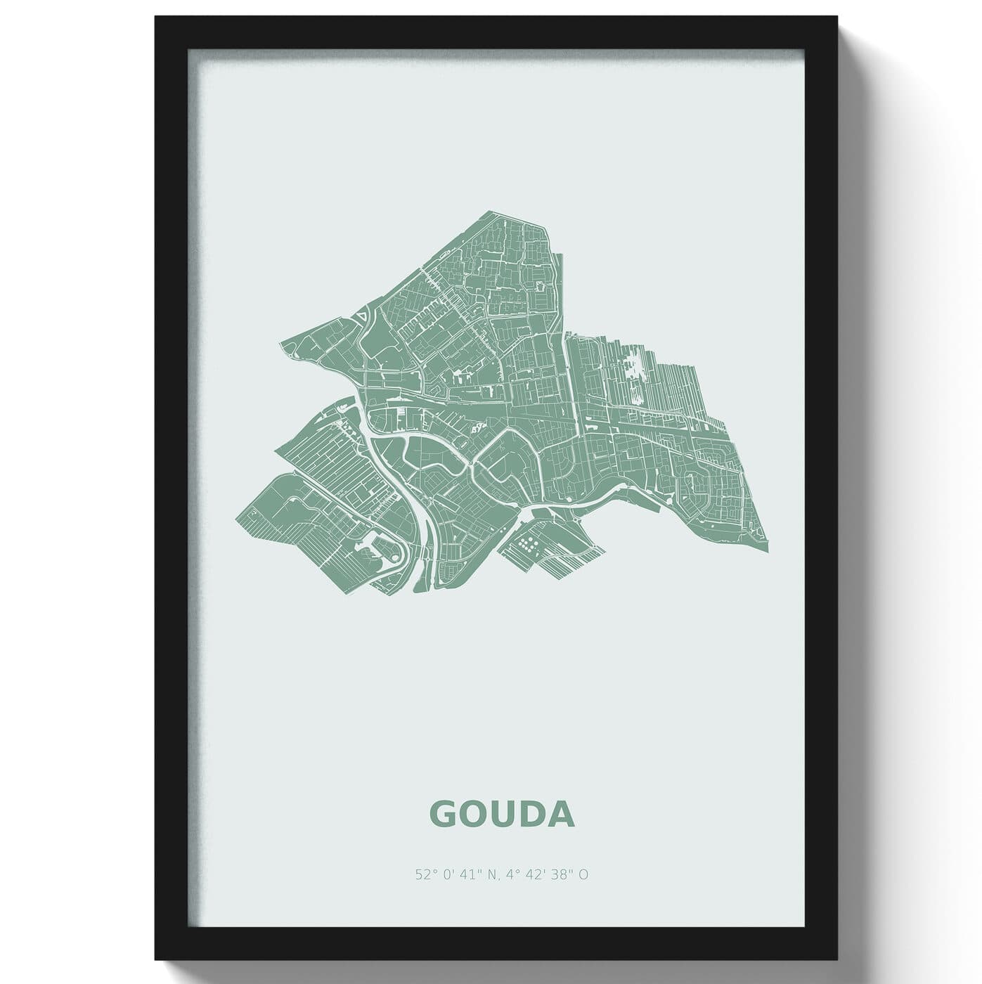 Poster Gouda - Groen