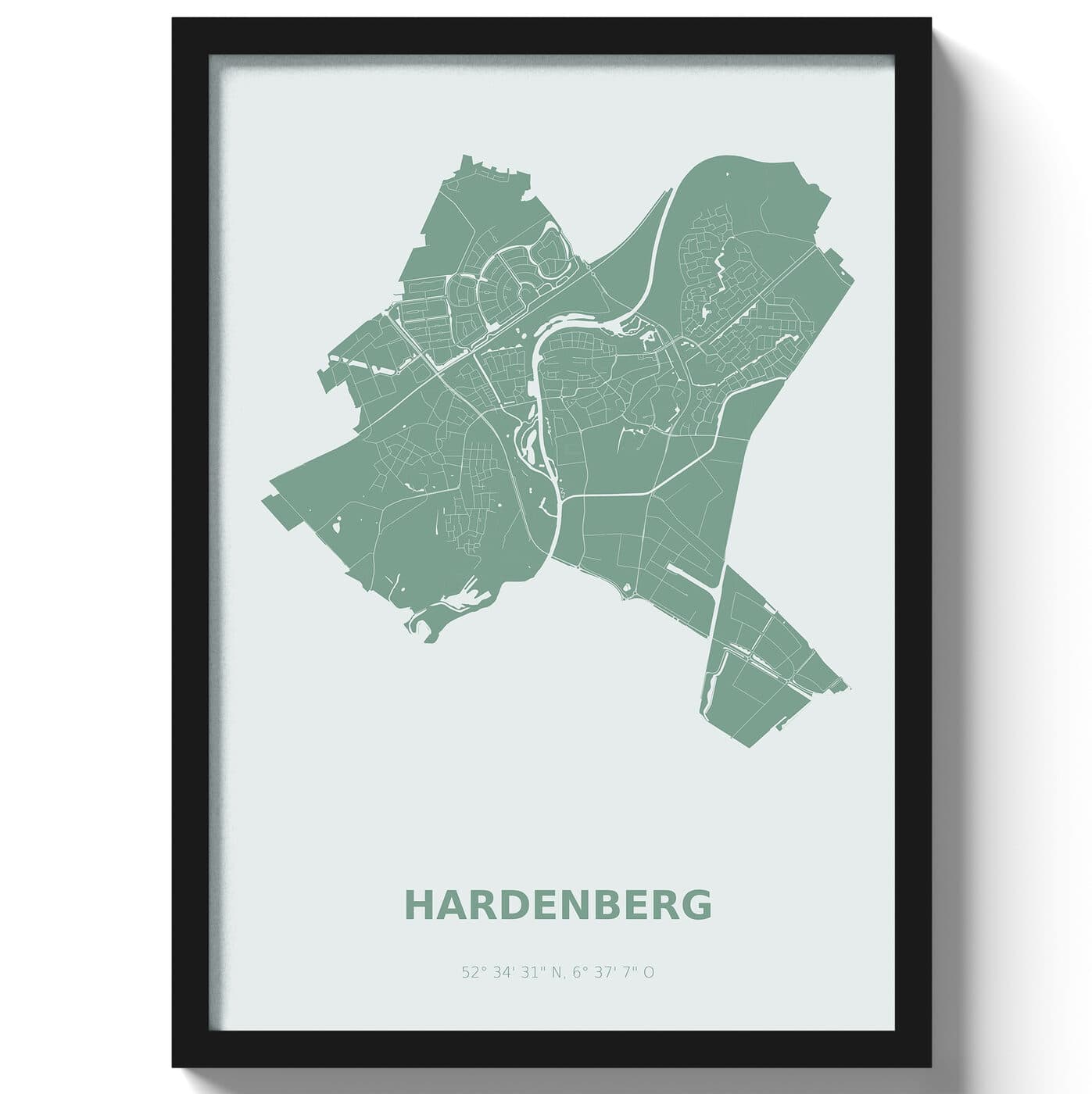 Poster Hardenberg - Groen