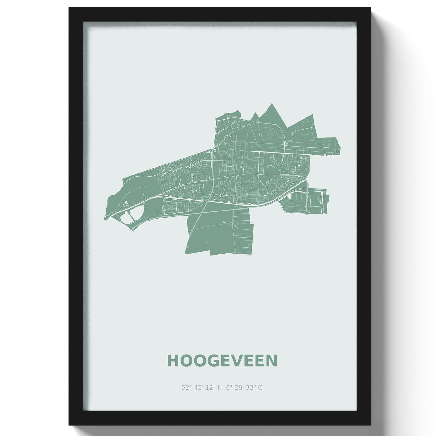 Poster Hoogeveen - Groen