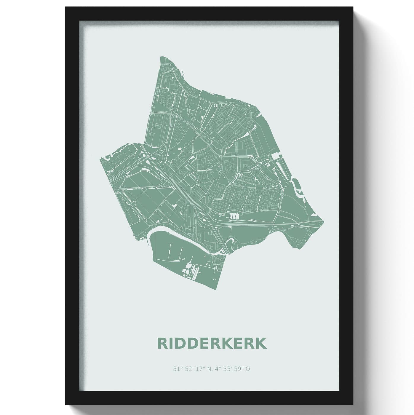 Poster Ridderkerk - Groen