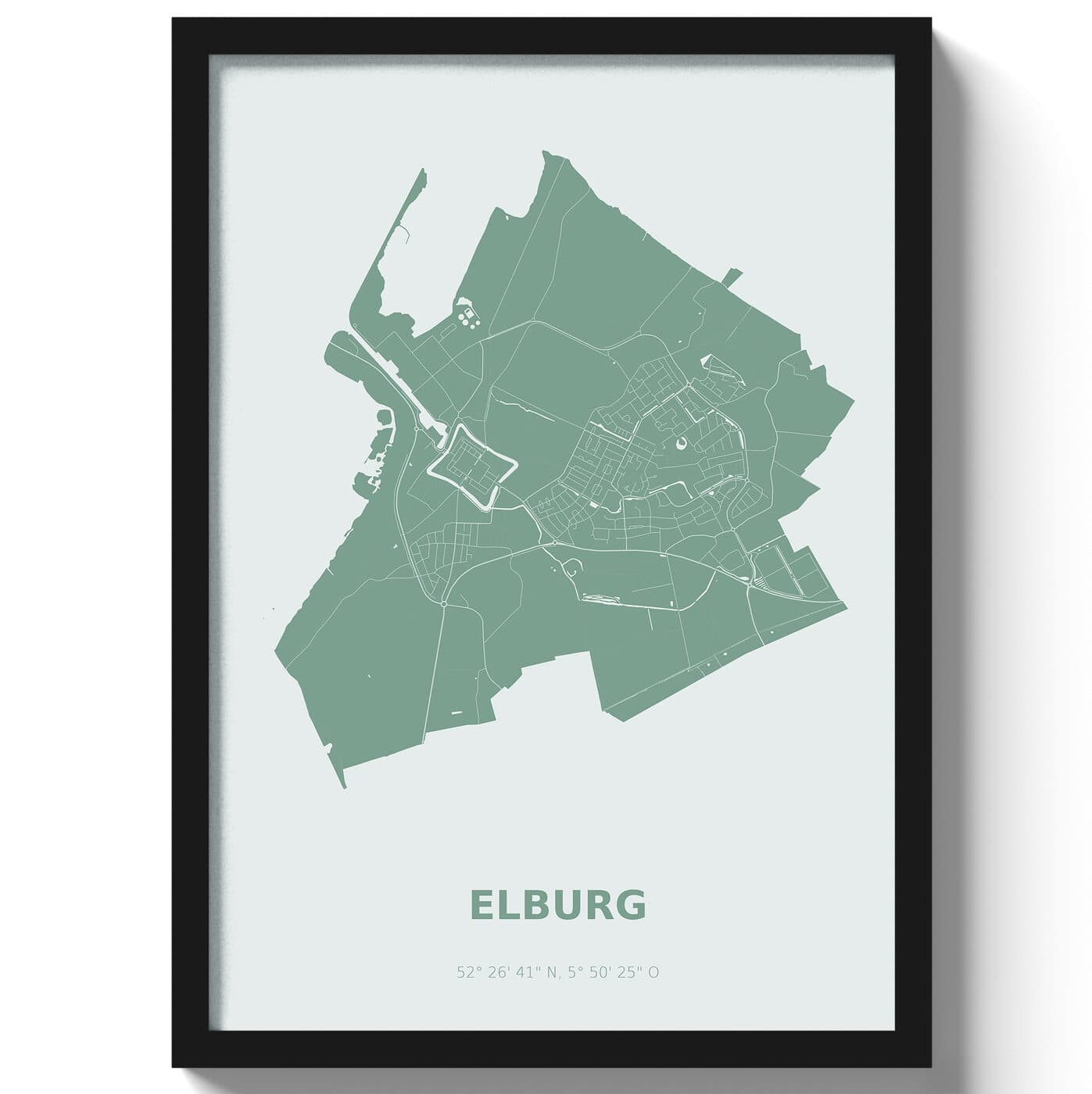 Poster Elburg - Groen
