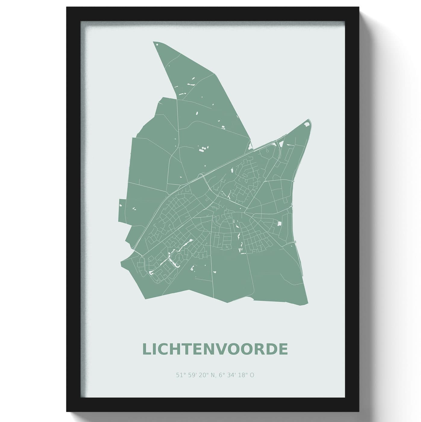 Poster Lichtenvoorde - Groen