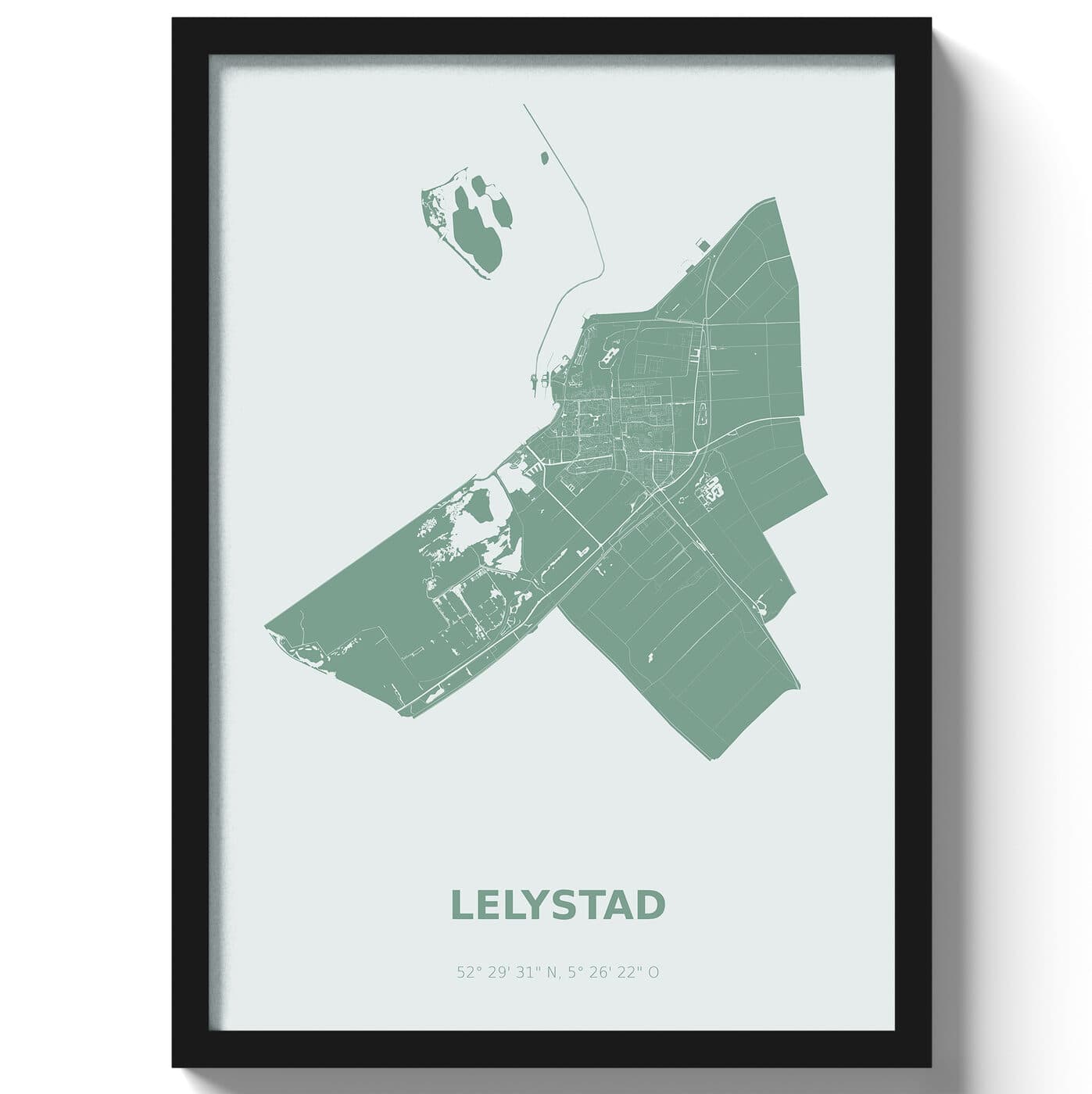 Poster Lelystad - Groen