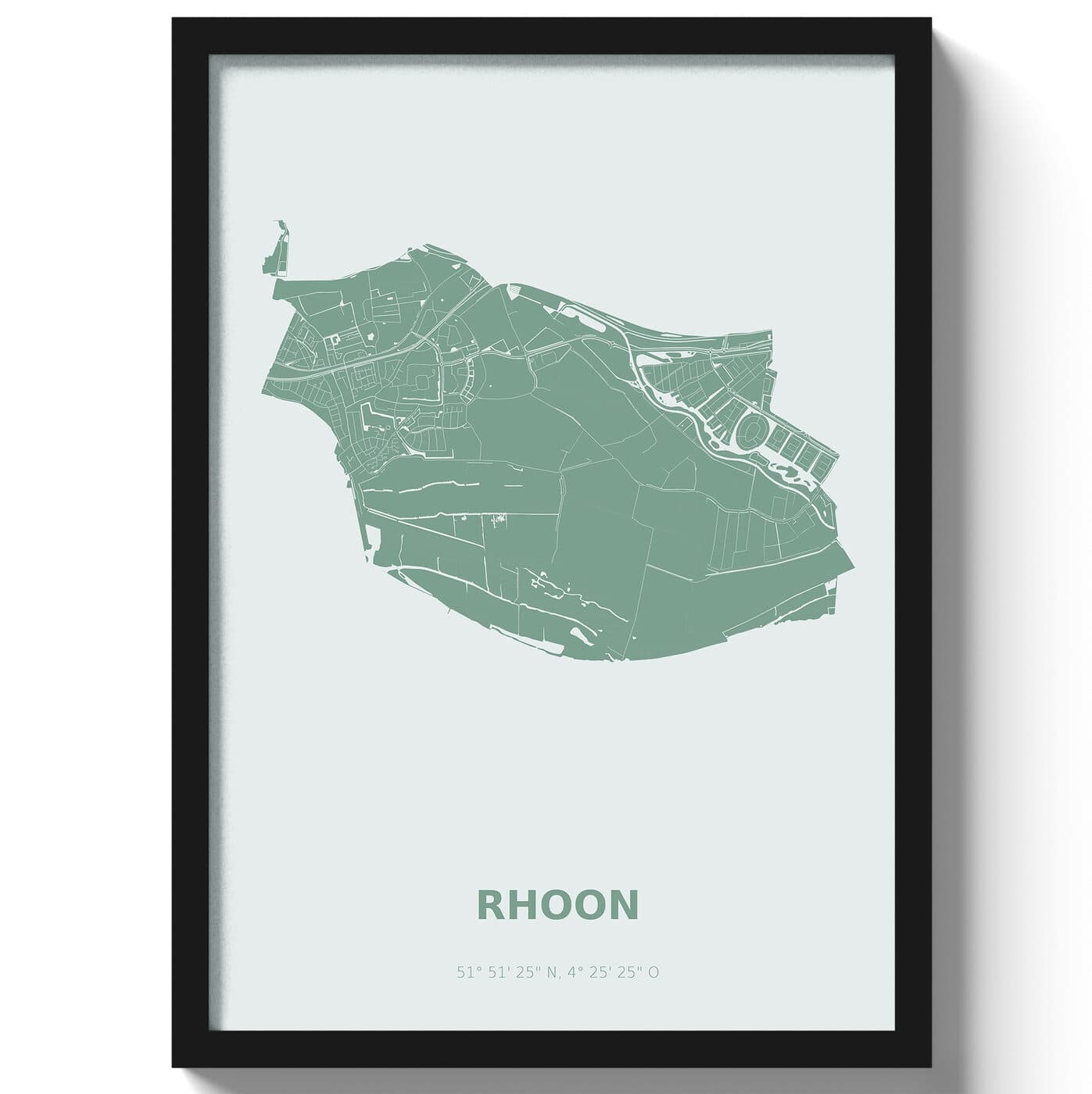 Poster Rhoon - Groen