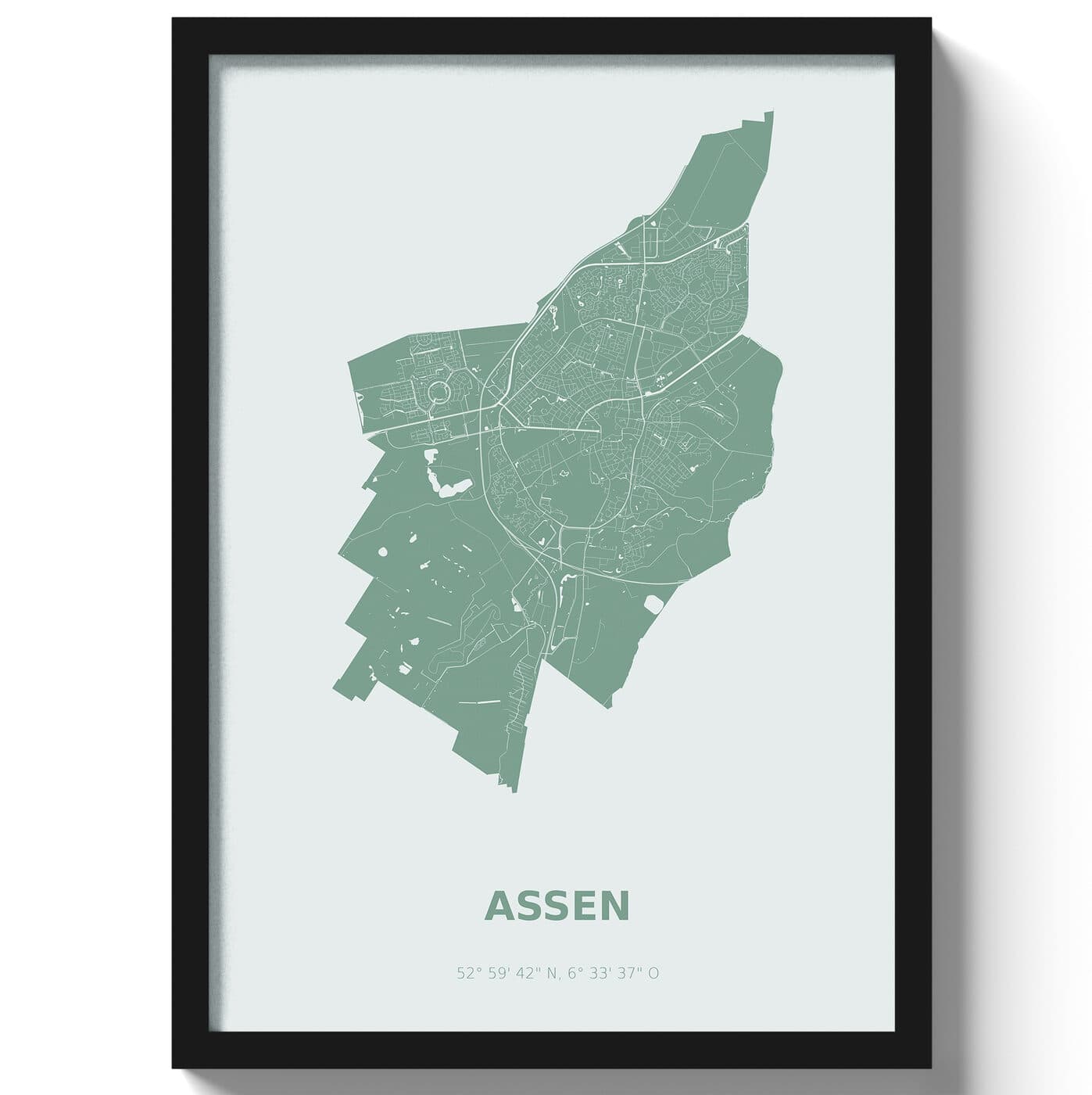 Poster Assen - Groen