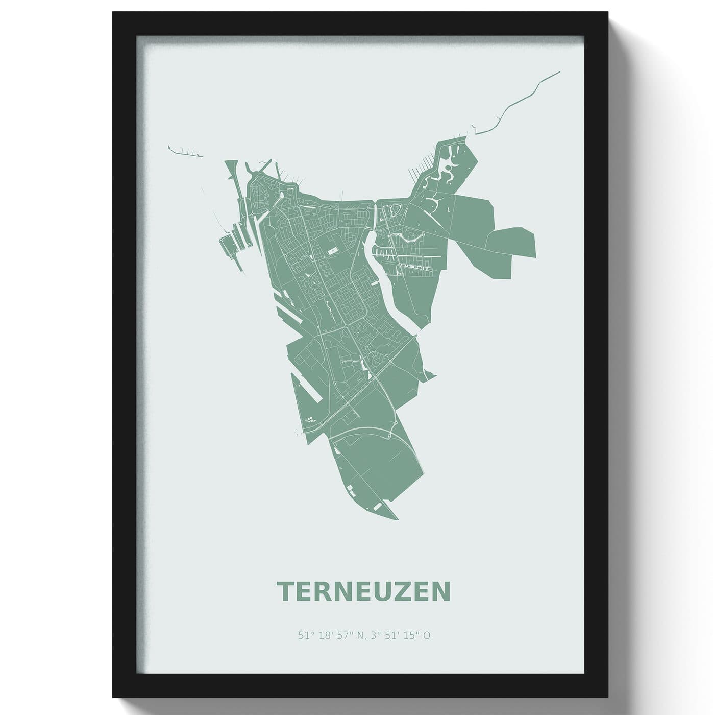 Poster Terneuzen - Groen