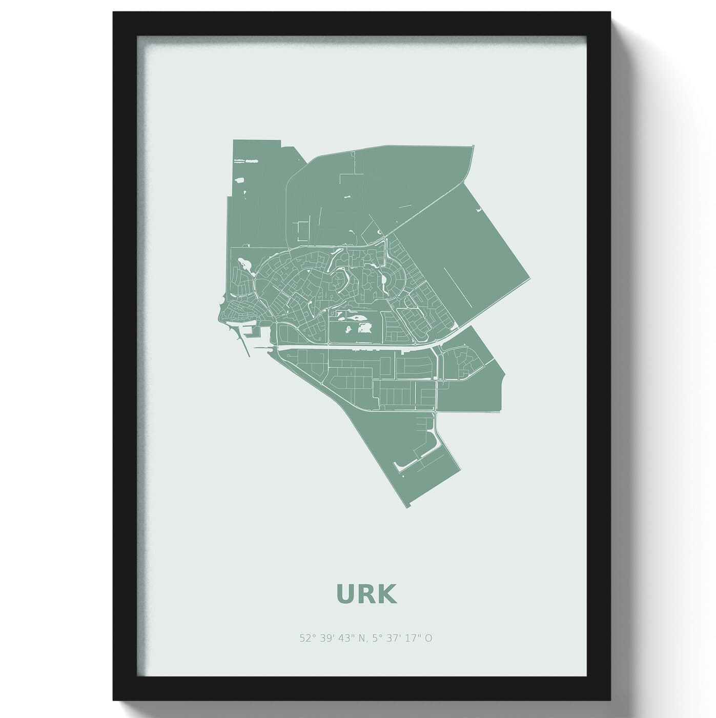 Poster Urk - Groen