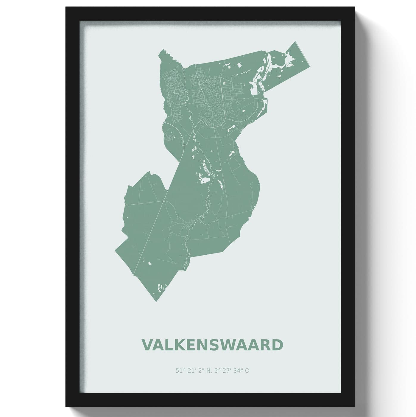 Poster Valkenswaard - Groen