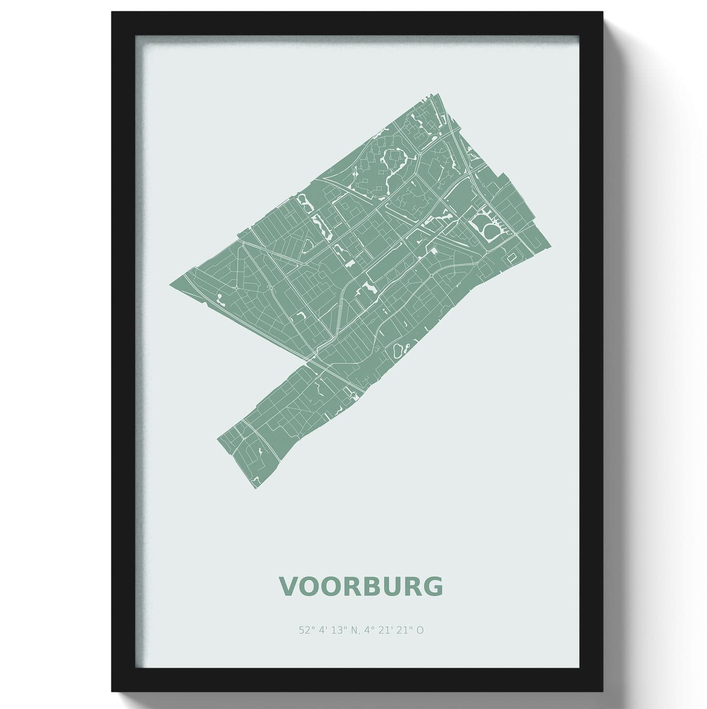 Poster Voorburg - Groen
