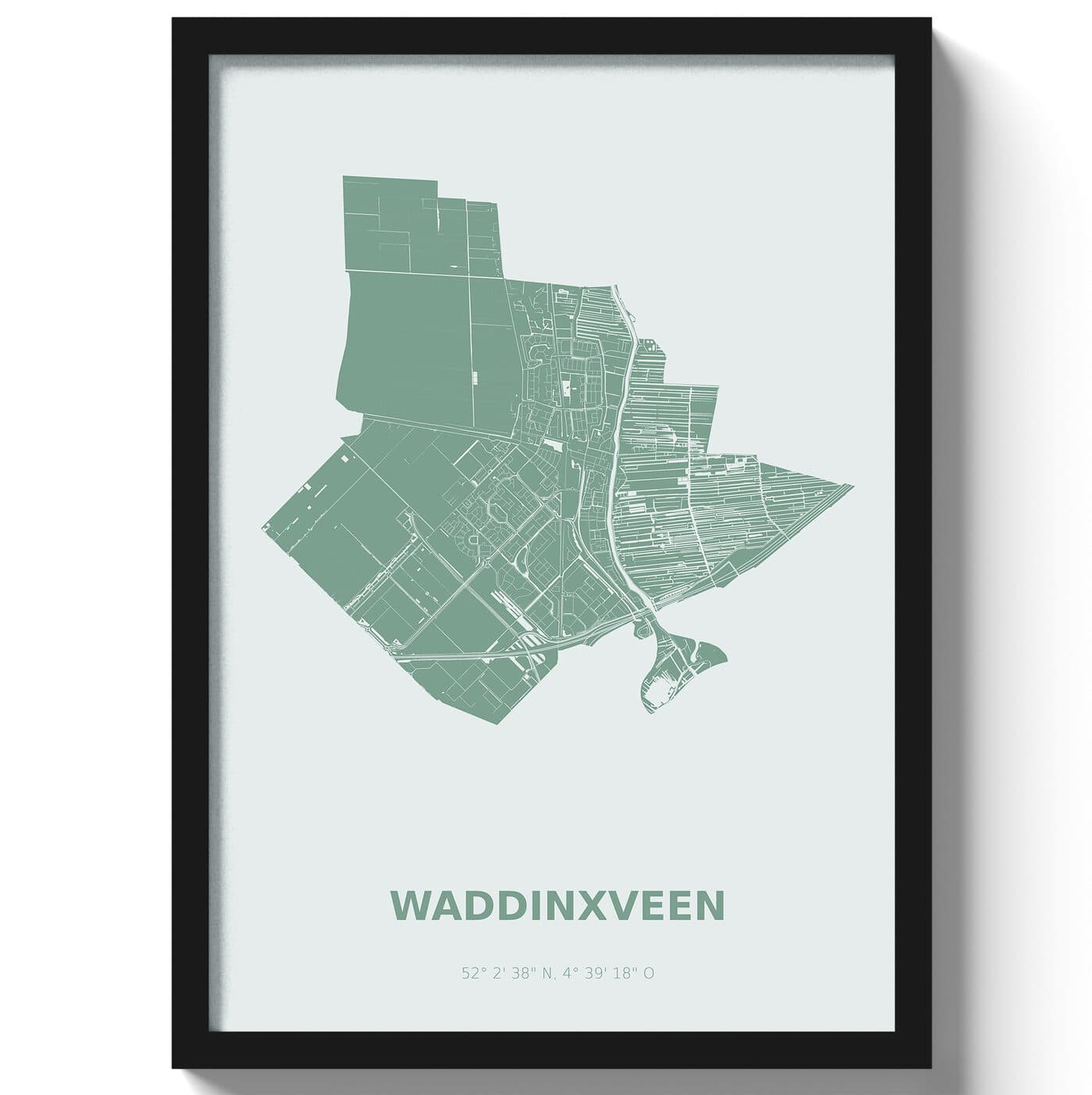 Poster Waddinxveen - Groen