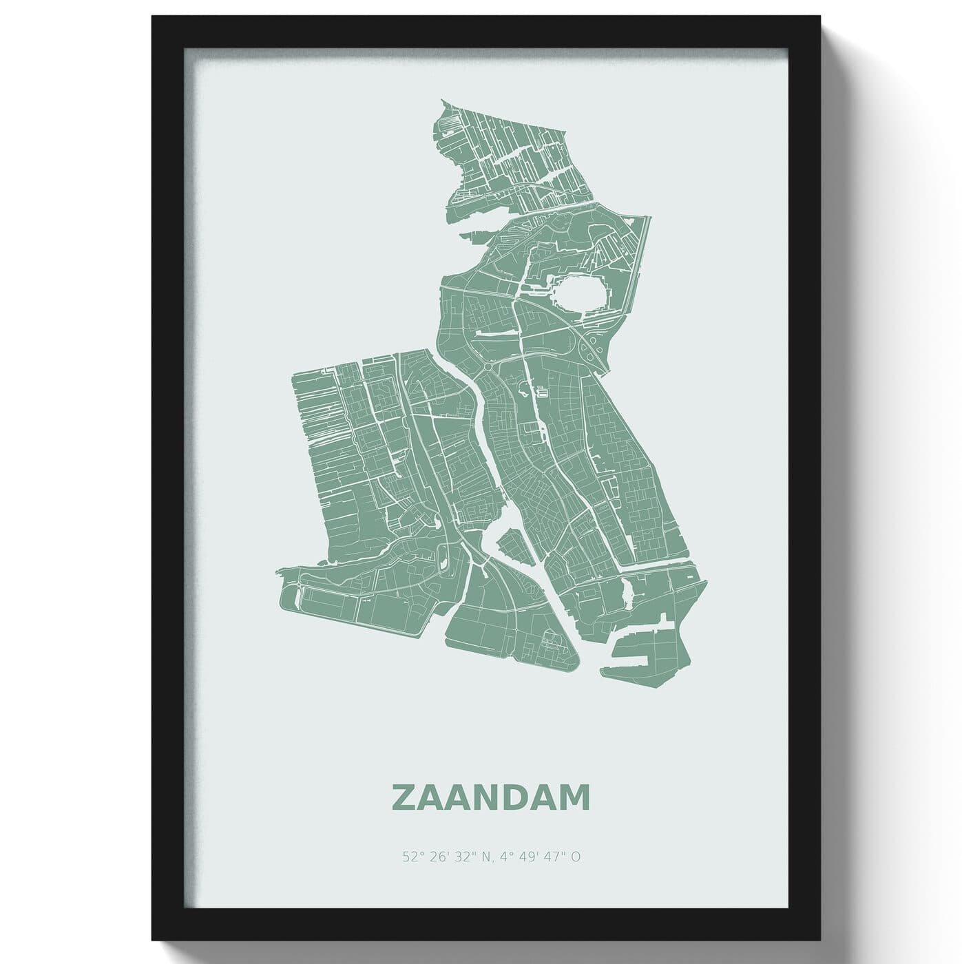 Poster Zaandam - Groen