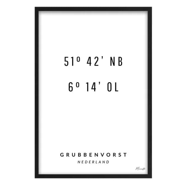 Coördinaten Grubbenvorst