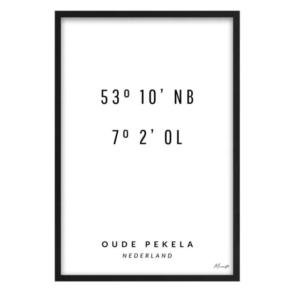 Coördinaten Oude Pekela