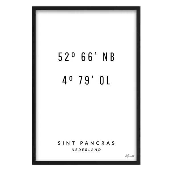 Coördinaten Sint Pancras