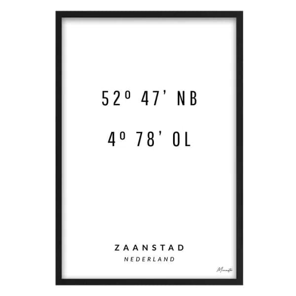 Coördinaten Zaanstad
