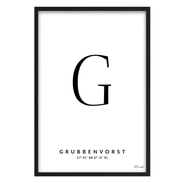 Letter G Grubbenvorst