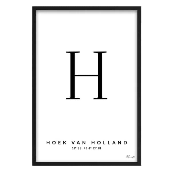 Letter H Hoek van Holland