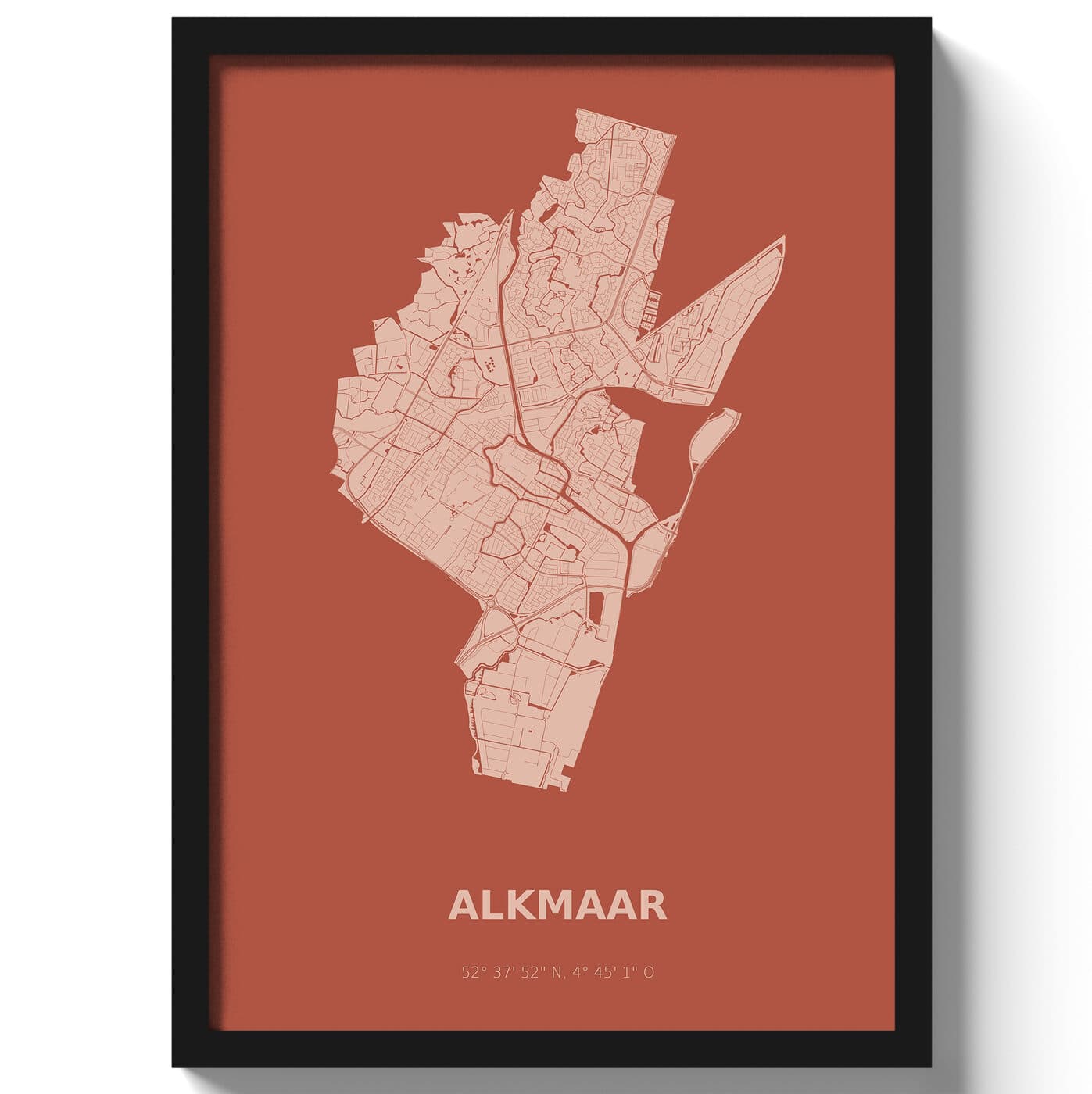 Poster Alkmaar - Rood
