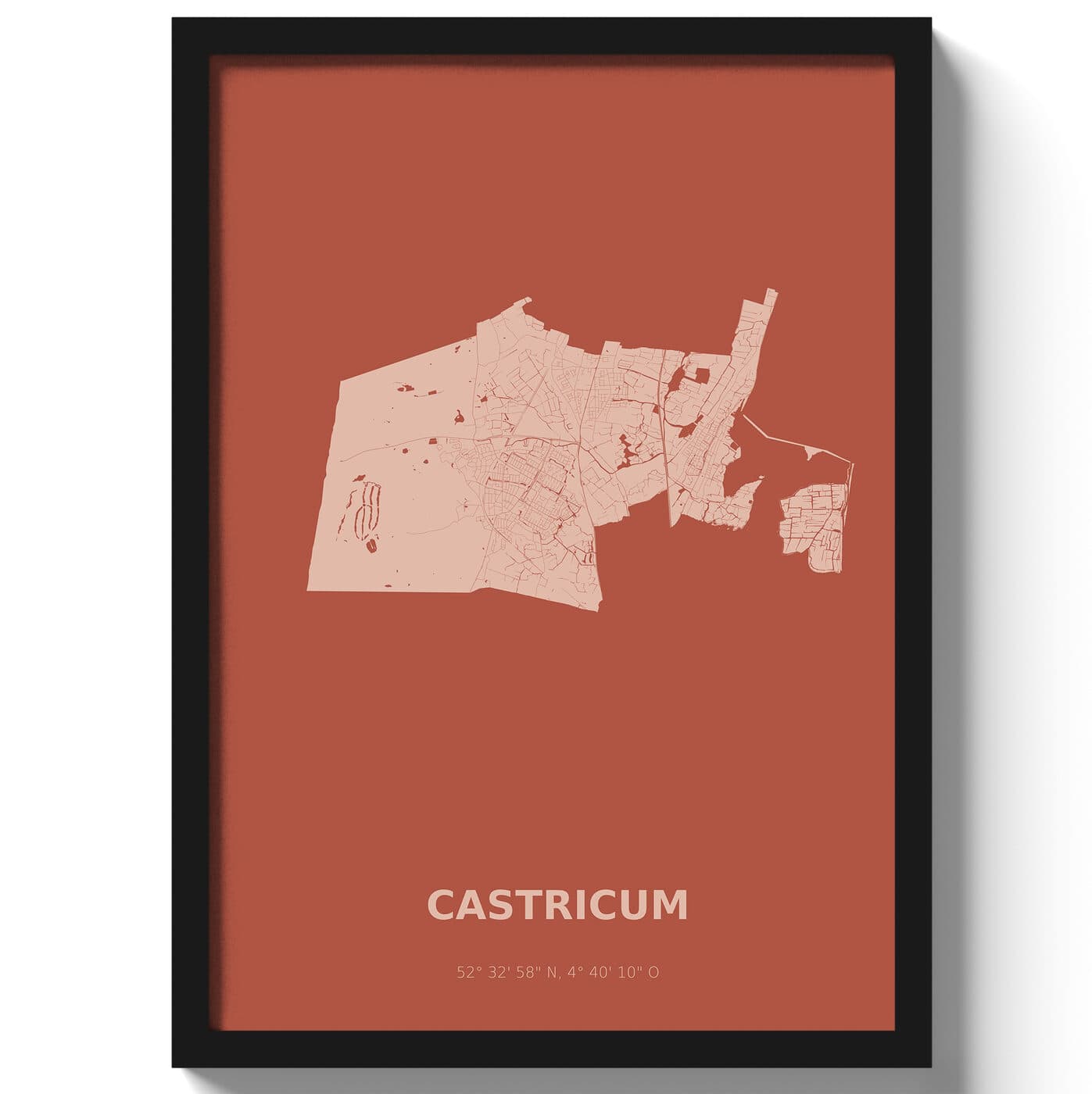 Poster Castricum - Rood