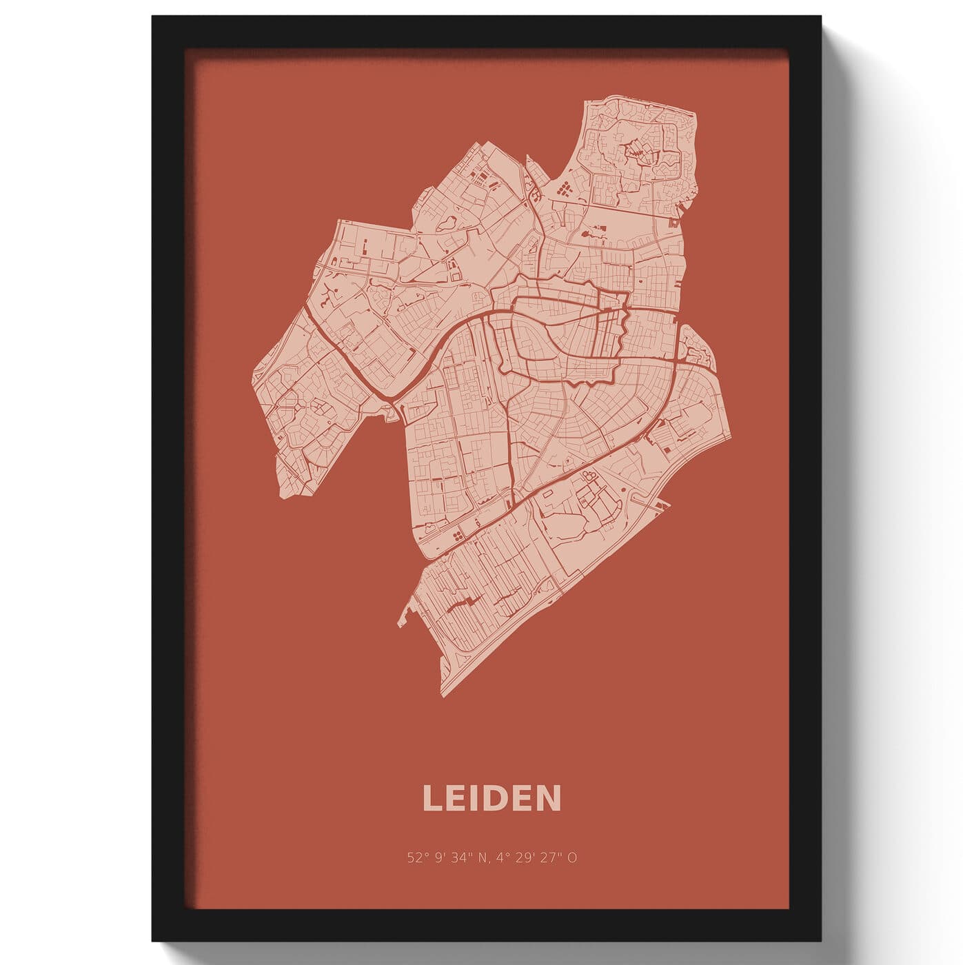 Poster Leiden - Rood