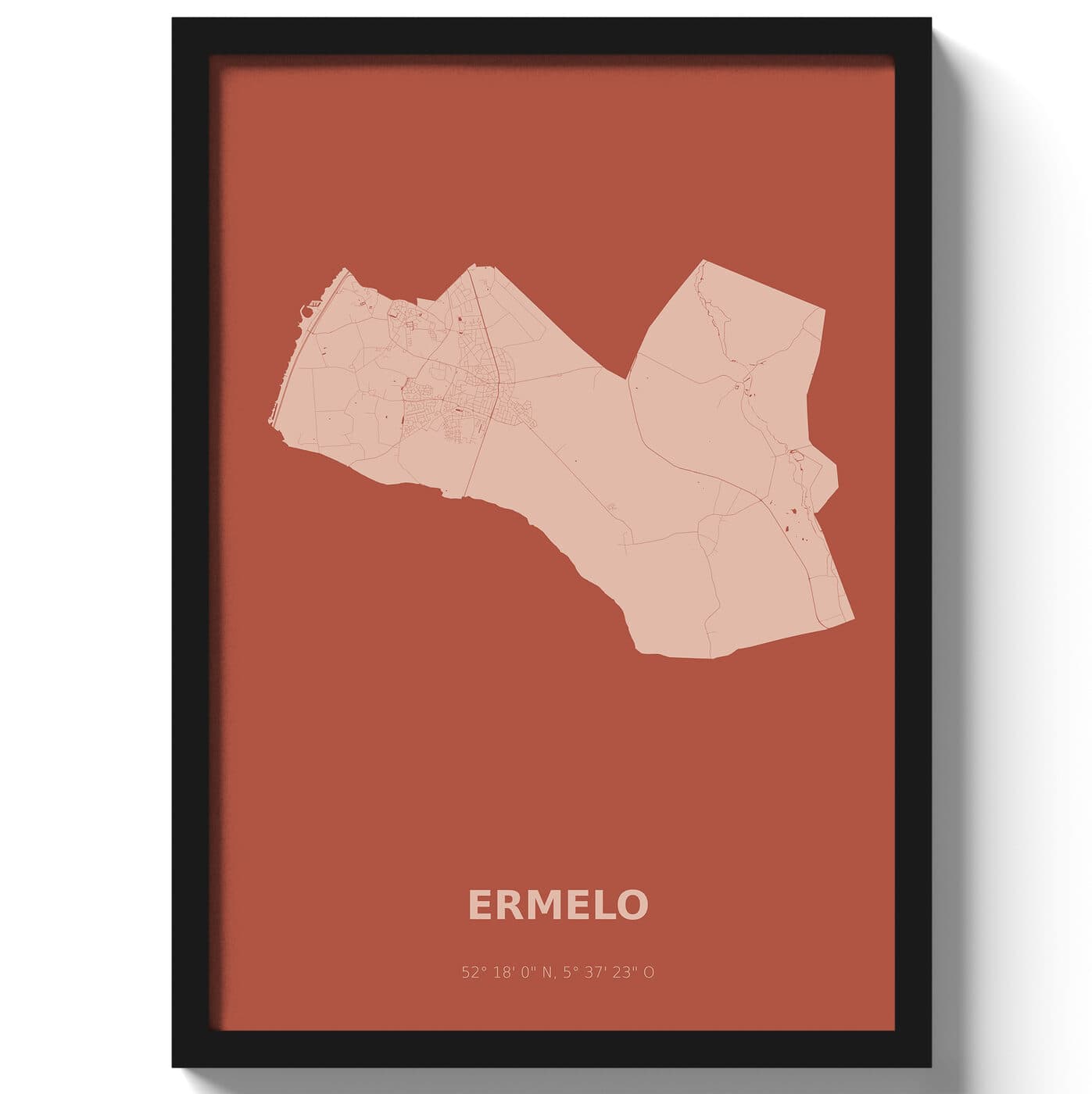 Poster Ermelo - Rood