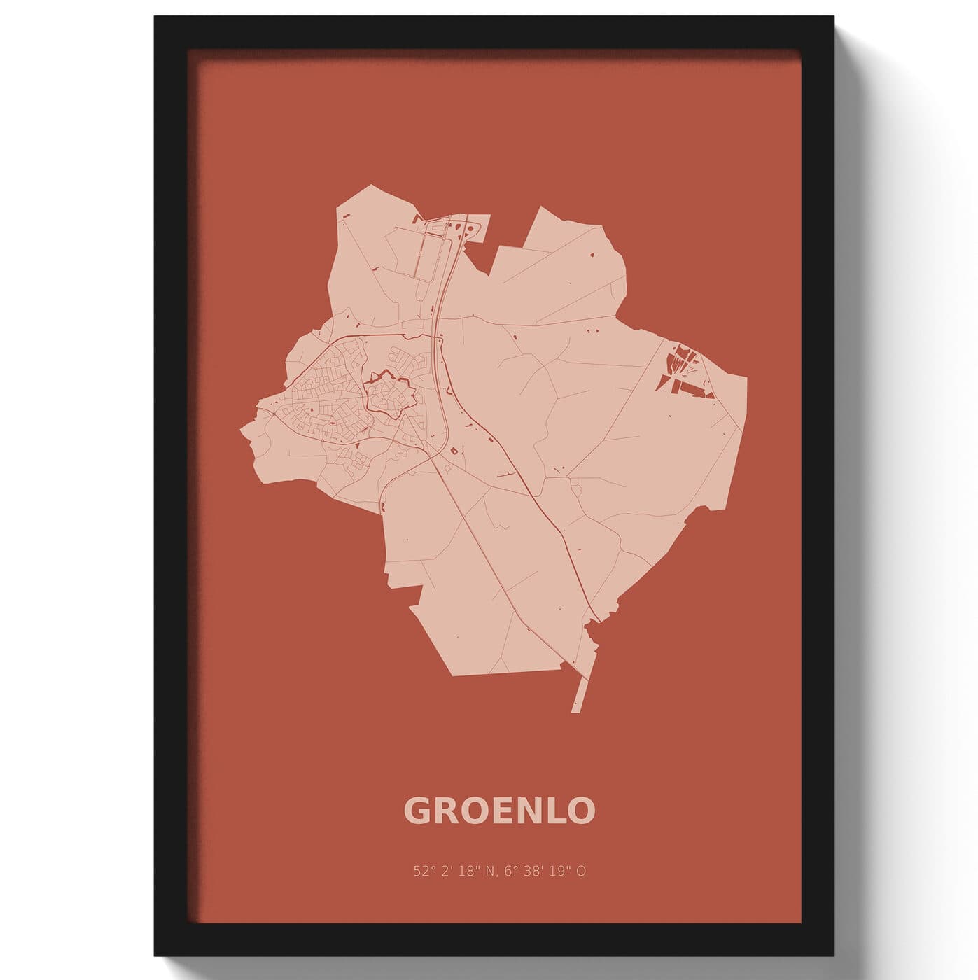 Poster Groenlo - Rood