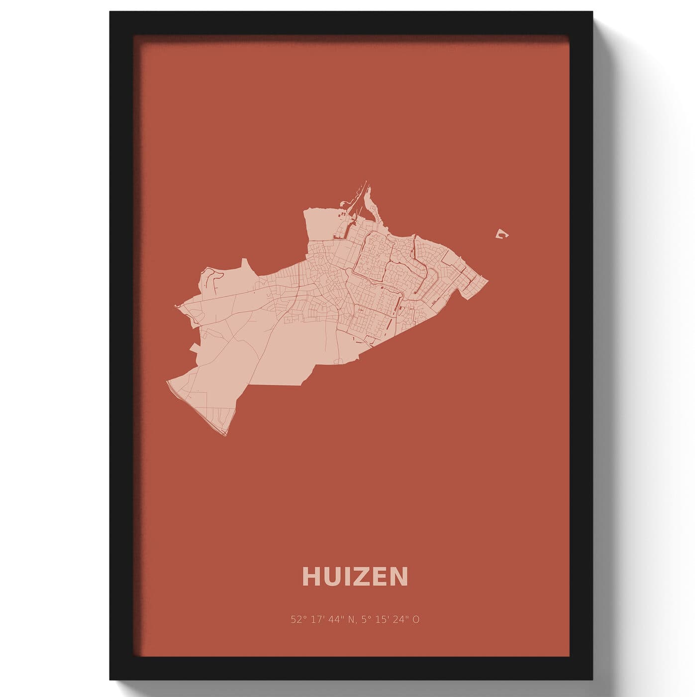 Poster Huizen - Rood