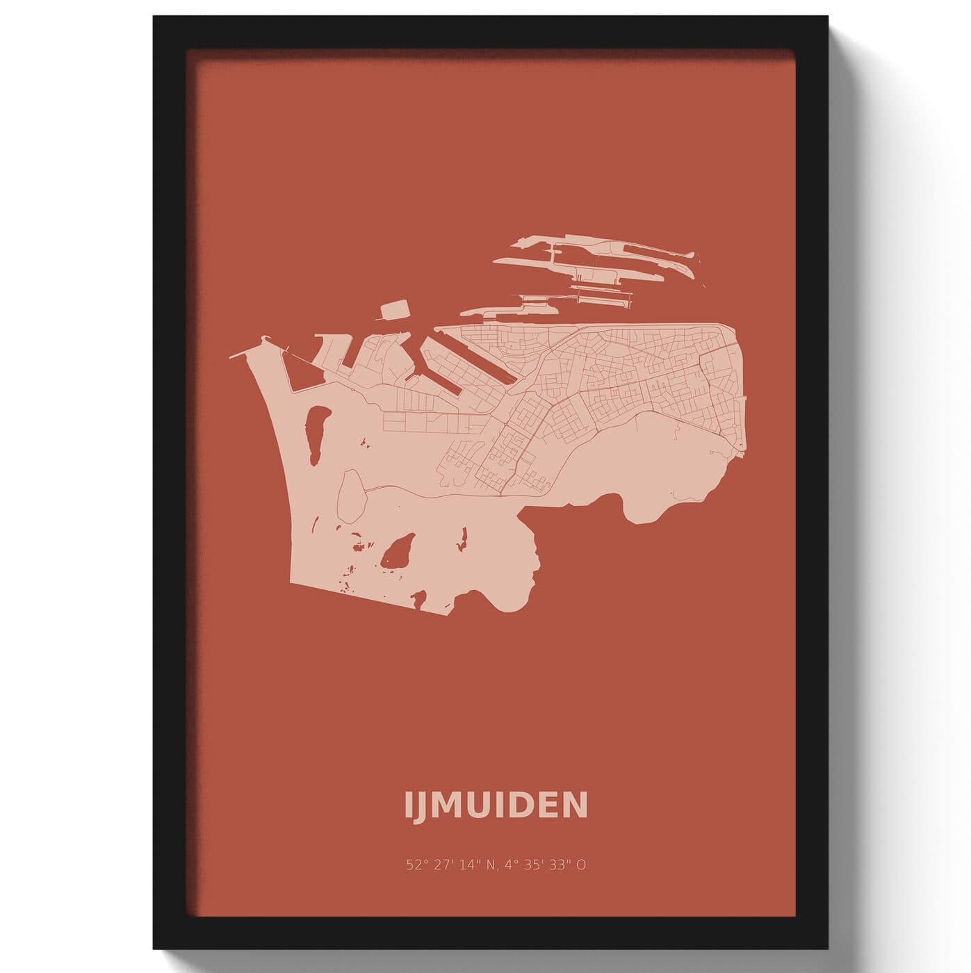 Poster IJmuiden - Rood