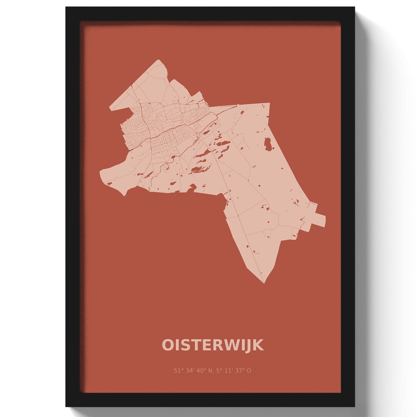 Poster Oisterwijk - Rood