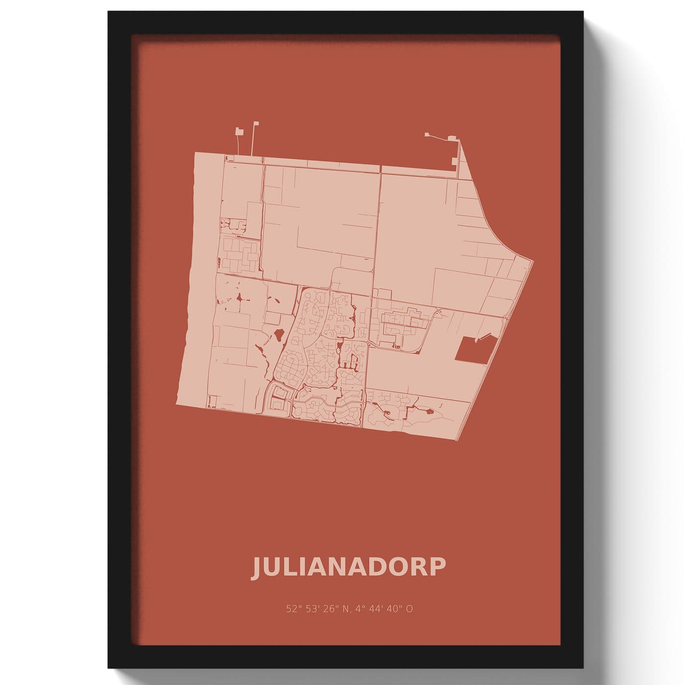 Poster Julianadorp - Rood