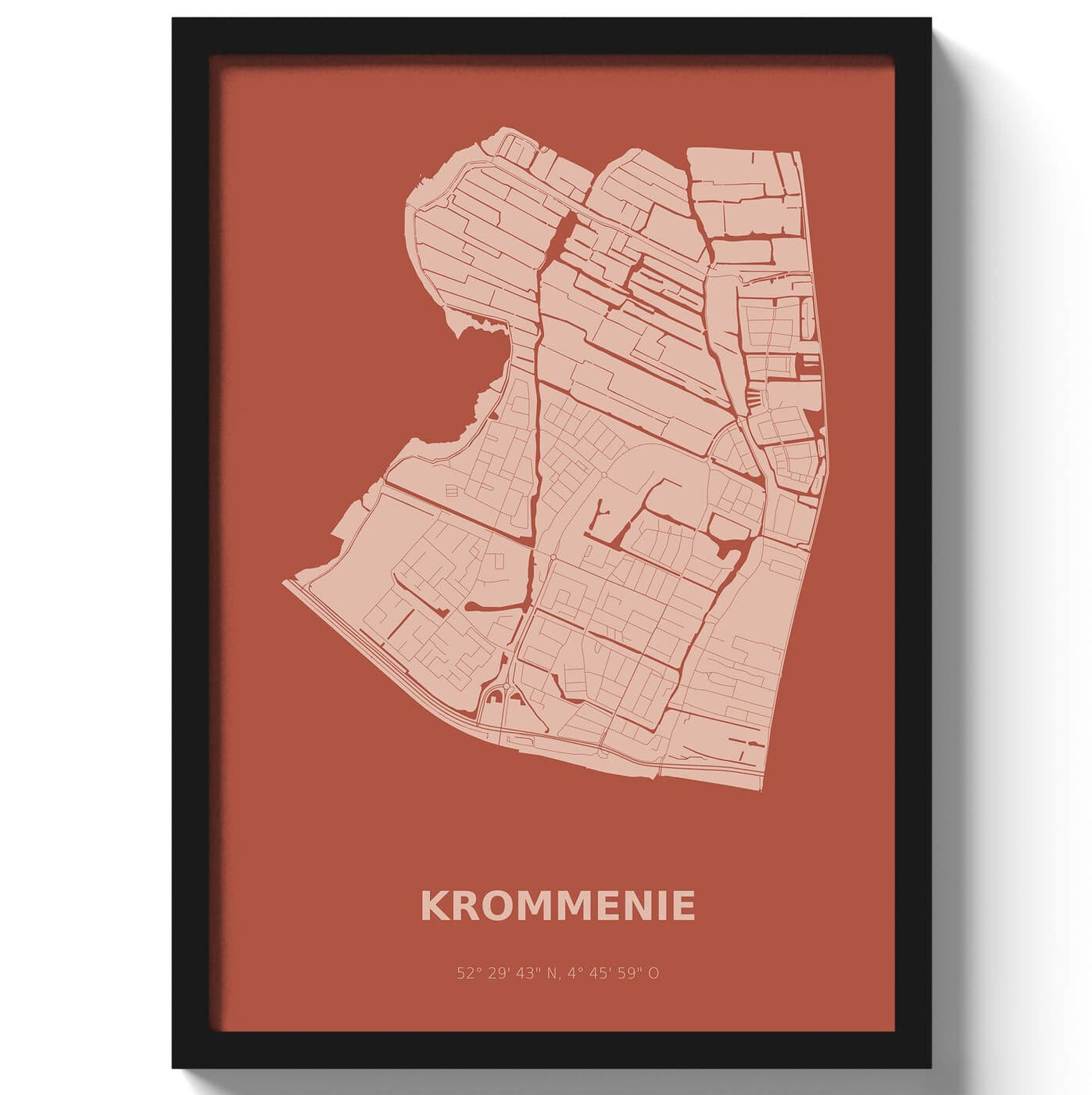 Poster Krommenie - Rood