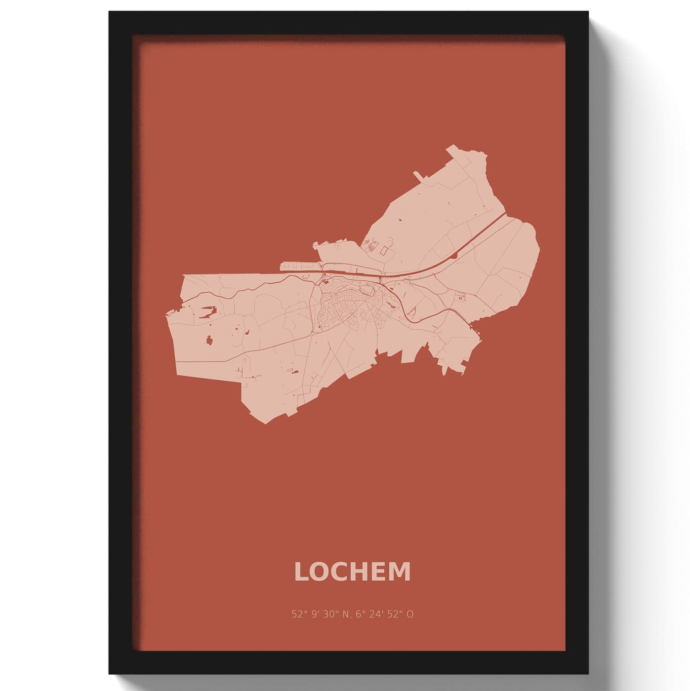 Poster Lochem - Rood